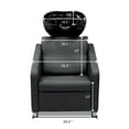 thumbnail image 4 of KLYNE Shampoo Backwash Unit w/ adjustable Footrest, Black Shampoo Unit & Shampoo Bowl with Faucet for Beauty Salon Styling, 4 of 5