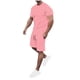 thumbnail image 1 of Conjunto de Manga Corta para Hombres, Top Deportivo Respirable de Verano Y Pantalones Cortos de Cinco Puntos en Color Sólido, Cuello Redondo para la Playa Y el Gimnasio, 1 of 5