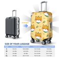 thumbnail image 6 of PAYOHTO Highly Elastic Spandex Suitcase Cover Luggage Cover Medium Fits 22 to 24 Inch Shiba Inu Dog Have Leaf on Head, 6 of 8