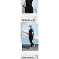thumbnail image 4 of Avrnliq Womens Full Body Wetsuit Long Sleeve Front Zip Thermal Diving Suit UV Protection One Piece Swimwear for Swimming Snorkeling Surfing Black,Size M, 4 of 7