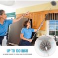 thumbnail image 2 of Staubwedel Mit Kuppel-eckenbrste Mit Teleskopstange Bis Zu 254 Cm Und Biegbarem Mikrofaser-kopf Zur Reinigung Von Deckenventilatoren, Hohen Decken, Fe, 2 of 5