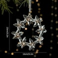 thumbnail image 3 of Acrylic Crystal Christmas Tree Ornaments 2025 Transparent Snowflake Hanging Pendant Decorations Home Garden New Year Props, 3 of 5