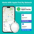thumbnail image 3 of Bluetooth Tracker, Keys Finder and Item Tracker Tags MFI Certification for Car Keys and Phones Bags and More Remote Control Finder Full Global Coverage Phone Finder iOS Compatible White 2-Pack &, 3 of 8