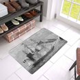 thumbnail image 3 of MKHERT Vintage Sailing Ship Engraved Illustration Black Doormat Rug Home Decor Floor Mat Bath Mat 23.6x15.7 inch, 3 of 3