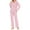 Pink, variant on Xunlbb Womens Pajamas Ladies' Gradient Printed Casual Top Pants Pajama Set S-3XL