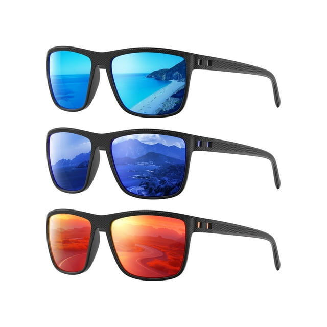 Gafas de Sol Polarizadas Foliful Paquete de 3 Protección UV400 3806B07