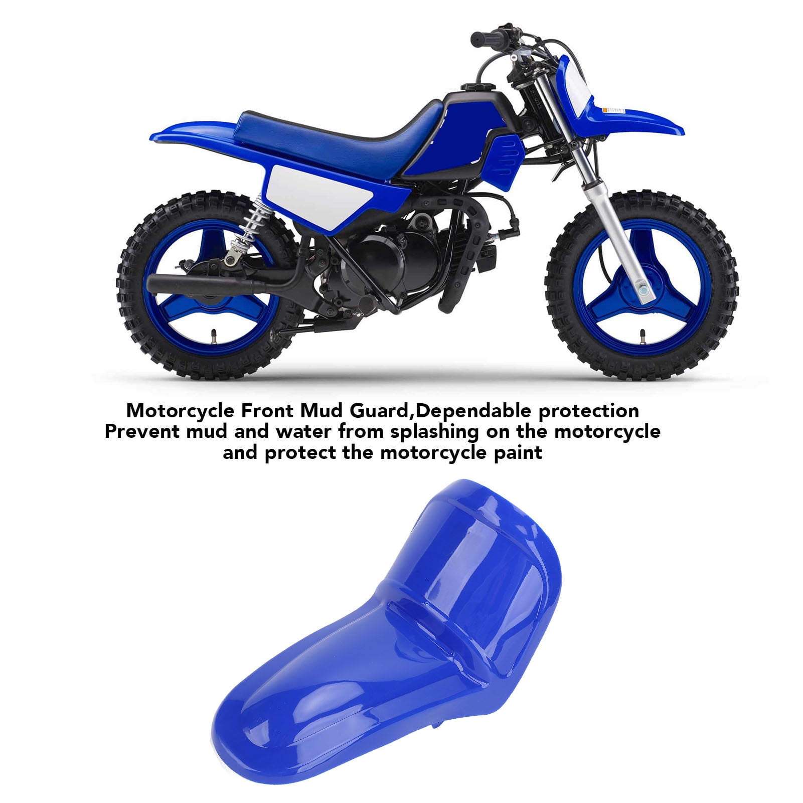 Garde-boue Avant Bleu Pour Moto Yamaha PW50 - Protection Contre Les éclaboussures
