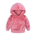 thumbnail image 4 of iiniim Kids Boys Girls Velour Tracksuit Sweatsuits Athletic Hoodie Sweatshirt and Sweatpants Pants Set, 4 of 7