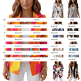 thumbnail image 3 of BODOAO Women's 2026 Trendy Double Breasted Blazer Jacket with Various Prints, Long Sleeve Versatile Suit Coat for Work, Office, Party, Meetings and Casual Daily Outfits Black 2XL, 3 of 5