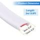 thumbnail image 2 of Banda de borde en forma de U Uxcell, 9.8Ft x 9mm de chapa autoadhesiva TPE, borde flexible de muebles (Blanco), 2 of 5
