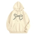 thumbnail image 1 of Chandail à Capuche pour Femmes, Manches Longues, Motif Sportswear, Mode 2025, Décontracté, 1 of 6