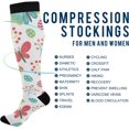 thumbnail image 4 of FREEAMG Butterfly Compression Socks for Men & Women Knee High Stockings for Running, Sport, Hiking & Travel, 4 of 7