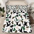 thumbnail image 2 of Feelyou Duck Deer Wildlife Queen Sheet Sets, Rustic Farmhouse Camo Bed Set, 4-Piece, 2 of 7