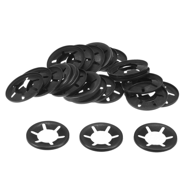 Unique Bargains 30 Pack Internal Tooth Star Lock Washers M14 Quick Speed Locking Washers, 65Mn Steel Starlock Push Nuts