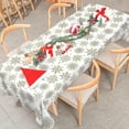 thumbnail image 5 of Christmas Winter Tablecloth Gold Silver Snowflake Table Cloth Washable Snowflake Table Cover for Xmas Winter Holiday Party Picnic Dining Table Decoration, 60 x 102 Inch, 5 of 6