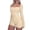 Beige, variant on Women's Long Sleeve Romper Square Neck Bodycon Shorts Jumpsuit Stretch Fit