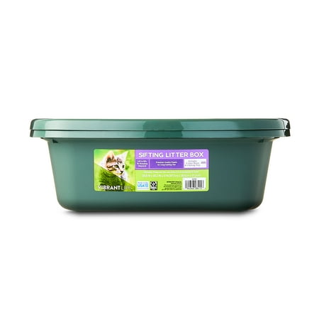 Vibrant Life Sifting Cat Litter Box, 3-Piece Set