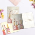 thumbnail image 3 of Tree-Free Greetings Anniversary Greeting Card 2 Pack, 5x7, Aniversario Champagne (GT64637), 3 of 6