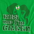 thumbnail image 2 of Gumby T-Shirt Kiss Me Im Green Unisex Graphic Tee For Men & Women, 2 of 7