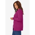 thumbnail image 3 of Woman Within Plus Size Perfect Long-Sleeve Cardigan Sweater, 3 of 4