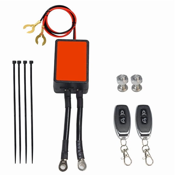 12V 300A Universal Motorcycle Battery Disconnect Switch with 2 Remote Control Smart Disconnect Switch