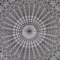 thumbnail image 4 of Bless International Indian hippie Bohemian Psychedelic Golden Blue Peacock Mandala Wall hanging Bedding Tapestry (Black White, Twin (54x72Inches)(140x185cms)), 4 of 4