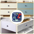 thumbnail image 5 of 4 Pieces Set Drawer Pulls Handle Square Wardrobe Cabinet Knobs with Stainless Steel Screws Furniture Kitchen Decor, 5 of 5