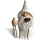 thumbnail image 1 of Garden Gnome Statue, Polyresin Garden Gnome Sculpture, Smoking Goblin Statue, 1 of 5