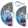 thumbnail image 3 of GZHJMY Christmas Tree Skirt Snowman Xmas Tree Skirt Floor Door Round Mat Decorations for Holiday Party Home Christmas Day Ornaments, 35.4", 3 of 6