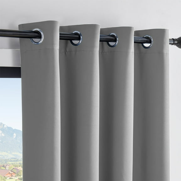 LAMIRO Panels Total Shade Patio Door Curtain Heavy-Duty Full Light Shading Sliding Door Drape Room Divider Curtain Vertical Blinds for Window Home Decor