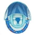 thumbnail image 4 of SwimWays Infant Baby Spring Float with Adjustable Sun Canopy - Blue Shark, 1 Count, 4 of 5