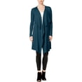 thumbnail image 1 of Kensie Womens Waterfall Cardigan Sweater, Green, Small, 1 of 1