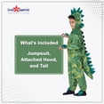 thumbnail image 2 of Disfraz de dinosaurio T-Rex de Dress Up America para niños, color verde, 2 of 7