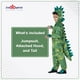 thumbnail image 2 of Disfraz de dinosaurio T-Rex de Dress Up America para niños, color verde, 2 of 7