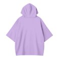 thumbnail image 6 of Arlun In October We Wear Purple Witch Hoodies Women's Cancer Awareness Month Ribbon Graphic 3/4 Sleeve Hooded Sweatshirts Casual Loose Comfort Drop Shoulder Pullovers, 6 of 6