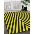 thumbnail image 3 of Ahgly Tapis Rectangulaire Lavable en Machine Intérieur Transitionnel Jaune Doré, 5 Pieds x 8 Pieds, 3 of 7