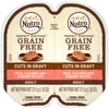 NUTRO PERFECT PORTIONS Grain Free Natural Adult Wet Cat Food Cuts in Gravy Real Salmon & Shrimp Recipe, (24) 2.6 oz. Twin-Pack Trays