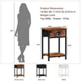 thumbnail image 4 of Satifur Set of 2 Nightstand for Bedroom,3-Tier End Table with Drawer,Rustic Brown, 4 of 9