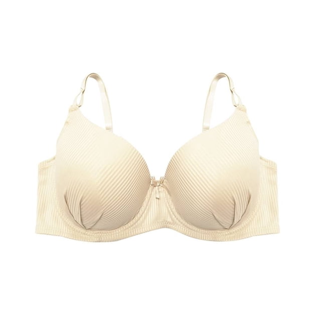 Brasier Simply Basic para Mujer, Rayas Beige Talla 36B