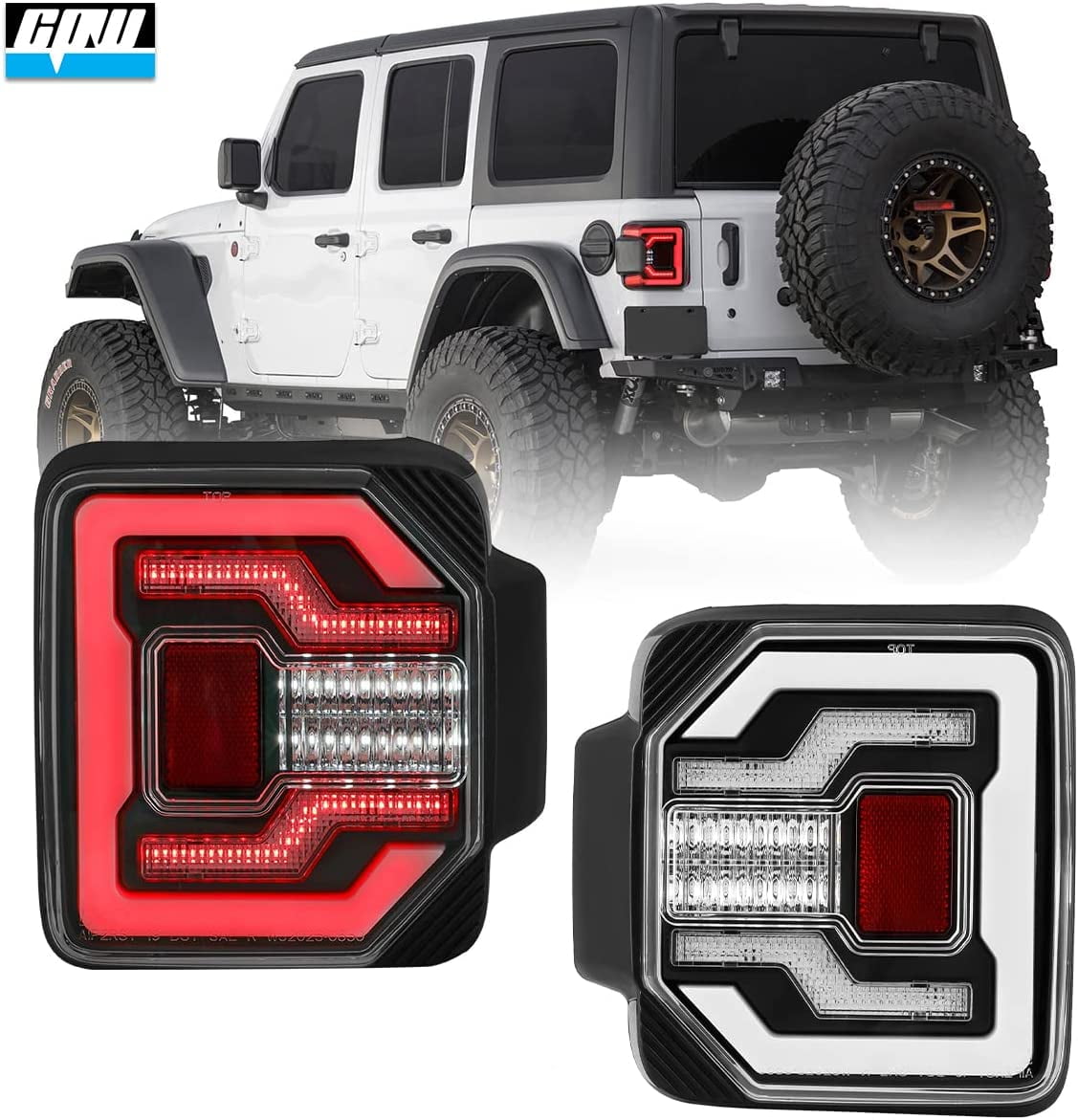 CPW LED Tail Lights Assembly for 20182022 Jeep Wrangler JL & JLU