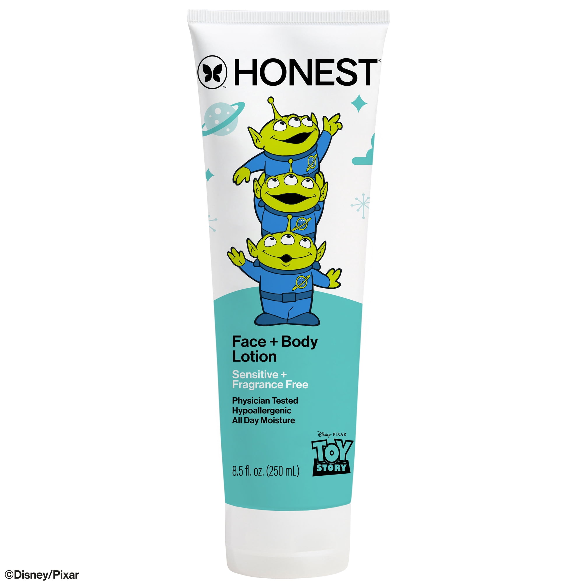 The Honest Company Disney Pixar Toy Story Fragrance Free Face and Body Lotion, 8.5 fl oz - Sensitive Skin Care