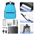 thumbnail image 4 of Easygdp Sky Blue Glitter Mochila Casual para Portátil, Mochila para Escuela, Viajes, Negocios, 4 of 6