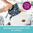 thumbnail image 4 of JJ Cole Luma Packable Carrier 4 -Position Baby Carrier - Compact Travel Bag Starlight - 8 to 35 lbs, 4 of 9