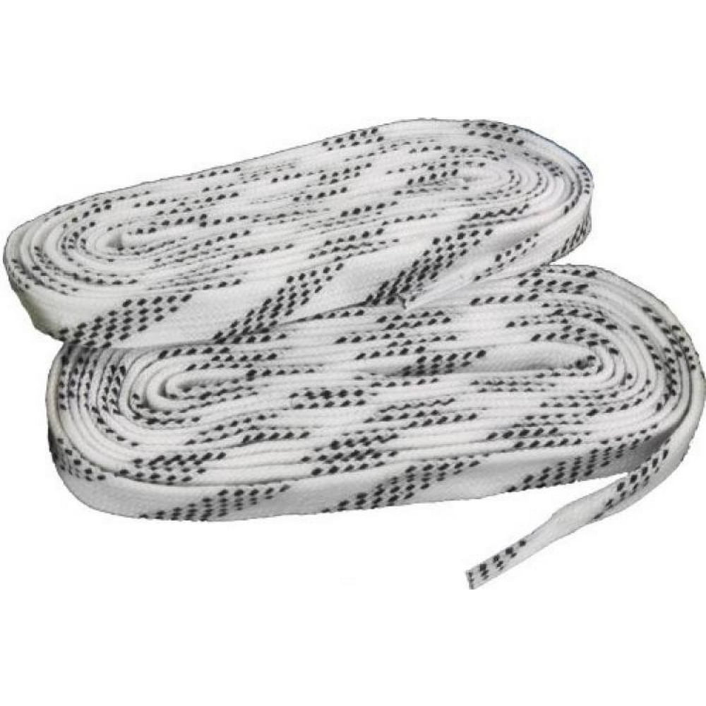 Elite Hockey Prolace Waxed Hockey Skate Laces (White, 130") Walmart