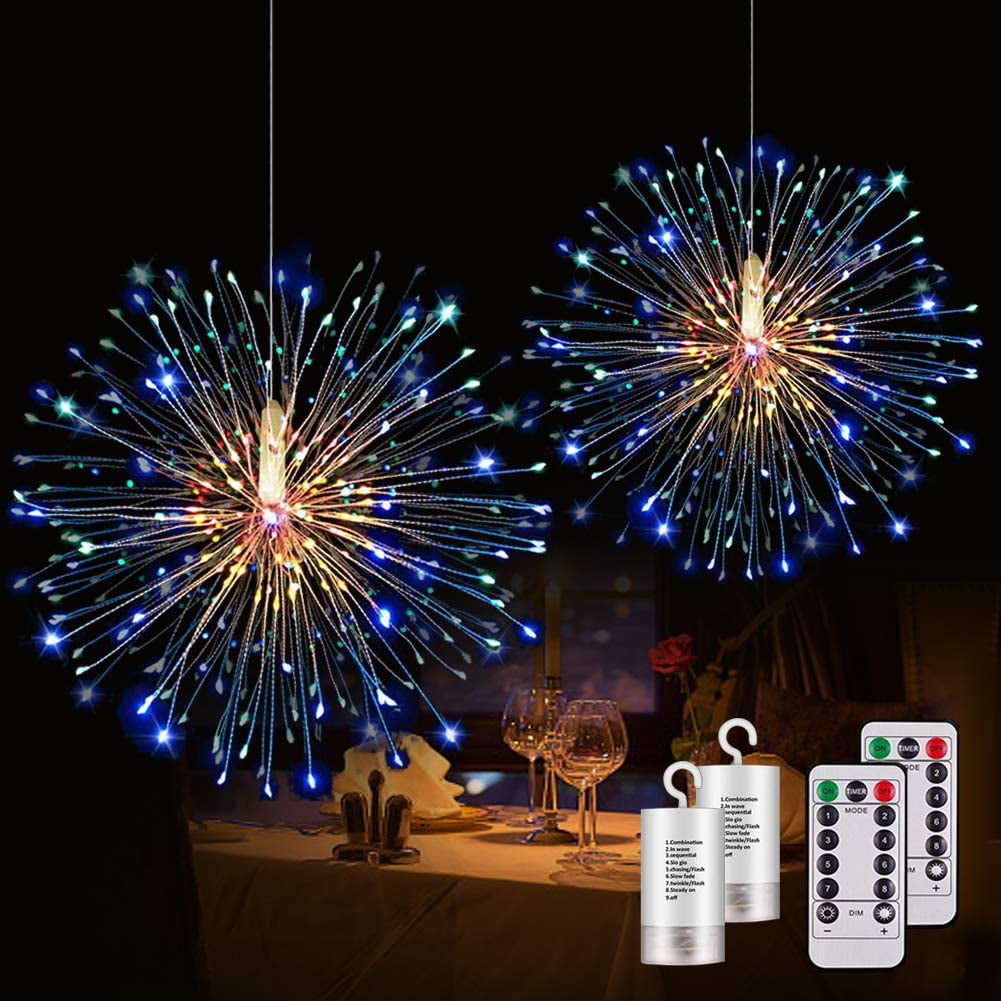 Firework Lights 200 Led Copper Wire Starburst Light 8 - Temu