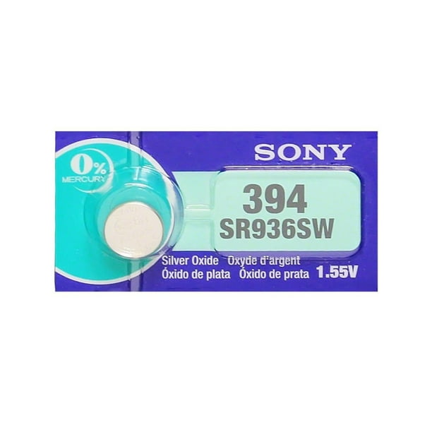 25 x Sony 394 (SR936SW) Piles Bouton Oxyde d'Argent