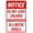 Warning Sign 1, variant on Do Not Leave Fish Entrails In Dumpster Sign 8"x12" - Security Metal for Business Office Road Street Home Yard Garden Wall Safety
