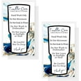 thumbnail image 3 of Handmade Tumbler Cleaning and Care Instruction Card  50 Pack  For Vinyl, Glitter, Decals, Crafters, Epoxy, Resin  Gold and Dark Blue Marbled Design, 3 of 9