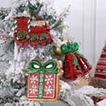 thumbnail image 1 of Adorno Navideño Colgante con Forma de Tren Rojo y Campanas. Caja de Regalo con Adornos para Árbol de Navidad. | Adornos Navideños de Plástico Multicolor | 9 X 7,5 X 4,5 Cm | 65 G | Decoración Festiva, 1 of 6
