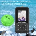 thumbnail image 3 of Fishing Portable Fish Finder Wireless 2.6in LED Color Screen Design Ideal for Long-distance Fishing High Bright Detection Depth Range 2.6-160ft 90 433MHz Sonar Frequency 125 KHz, 3 of 7
